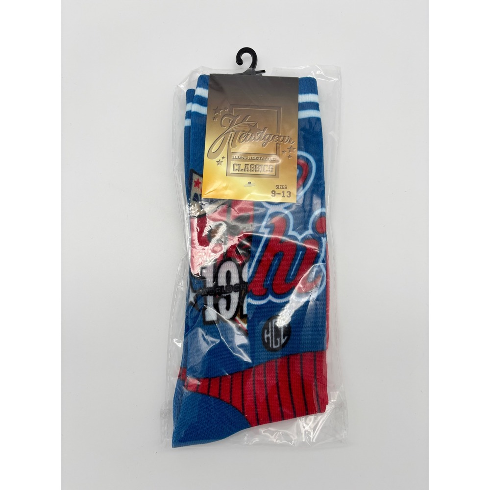 Headgear Classics Chicago Socks Blue Red White Graphic Pinstripe HGNL136-SOCK-21